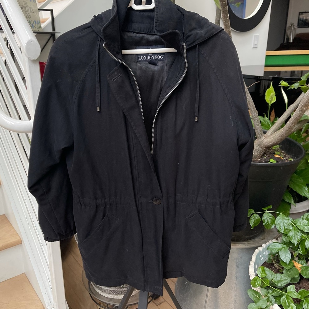 London fog jacket removable liner